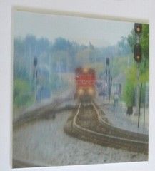 C048 Train Michael Brown CinemaGraphic Lenticular 3-D Picture Large 16×16 in.