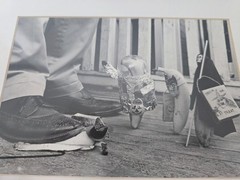 David Schmidt Banana Photography B&W Signed Trick or Treat Halloween – Matted