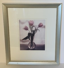Purple tulip framed photo