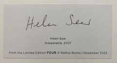 HELEN SEAR signed limited edition photograph – FOUR Portfolio (2022)