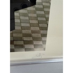 Jim Laser Signed Framed Photo A812 Stairs, Axis Building, Roppongi, Tokyo 12”