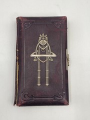 * ANTIQUE PHOTO ALBUM VICTORIAN PHOTOGRAPH ANTIQUE GOLD CUT 80 PHOTOS
