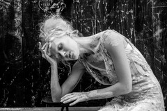 Art Model Annie 8×12″ Black + White Archival Photographic Print Lustre Finish