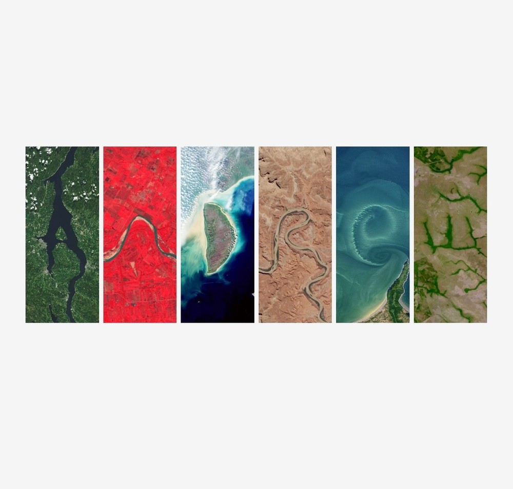 Custom Name Art Print – Made from Real Earth Satellite Images 🌍