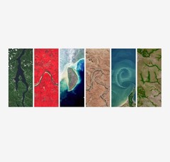 Custom Name Art Print – Made from Real Earth Satellite Images 🌍