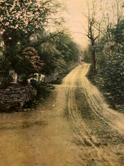 Henry Troth THE HILL ROAD Colorized Photo Not Signed Not Framed Rich Color Print