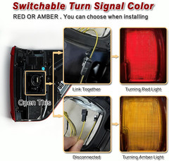 LED Tail Light Assembly Compatible with 2021 2022 2023 Ford F150 TREMOR/RAPTOR W