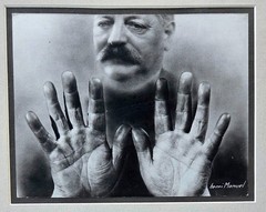 Rare Circa 1930 Henri Manuel French Portrait Photograph of Hands – Stalin?
