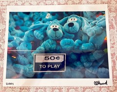 Blue Puppies Photo Print Original Art Photo Artist Signed 2001 11″ X 14″