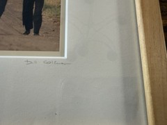 Bill Coleman Photograph Amish Thursday’s Wedding III Signed Numbered Framed Mat