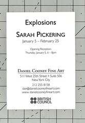 Sarah Pickering (b. 1972) Art Announcement Card – Explosions
