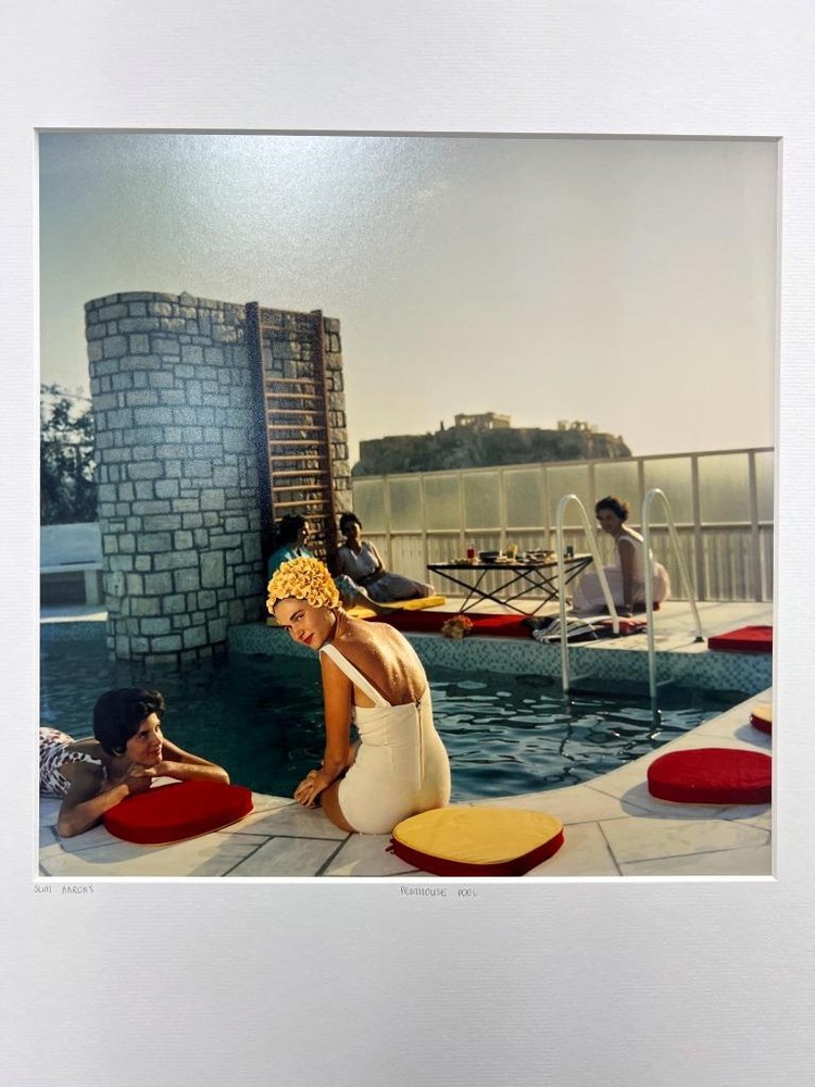 Slim Aarons Penthouse Pool ’61 YellowKorner Vintage Greece Certified Photograph