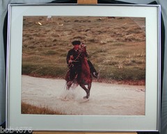 Galen Rowell 1980 China Rider & Horse 151/300 Signed 16×20 Print + 1st ed.Book