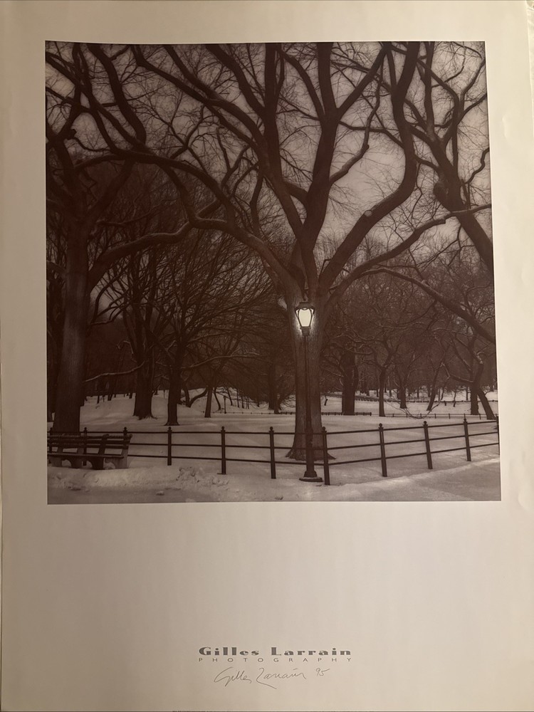 Gilles Larrain Photography The Coldest Night Signed And Dated 1995 Poster