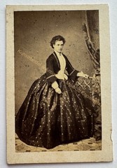 Original CDV photo photograph old picture woman around 1865 actress Friederike Goßmann