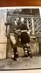 Vintage 1950s College Students Fashion Shoot Silver Gelatin Print 14″ x 11″