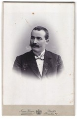 Photograph Franz Körner, Zerbst, middle-class gentleman in suit CDV/cabinet photo