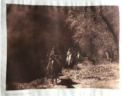 Edward S.Curtis Photogravure Out of the Darkness Navaho Classic Gravure Company