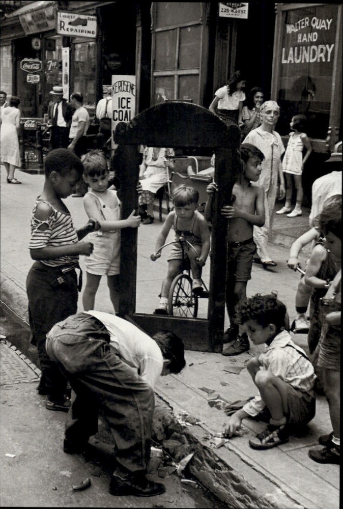 1940 1980s Original Helen Levitt New York City Street Busy Street Art Photo