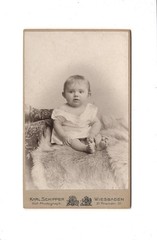 CDV photo beautiful picture of children/baby-Wiesbaden 1902
