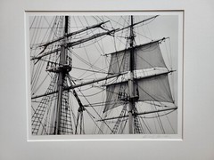 Richard Garrod, silver gelatin, black and white photograph, Mystic Harbor
