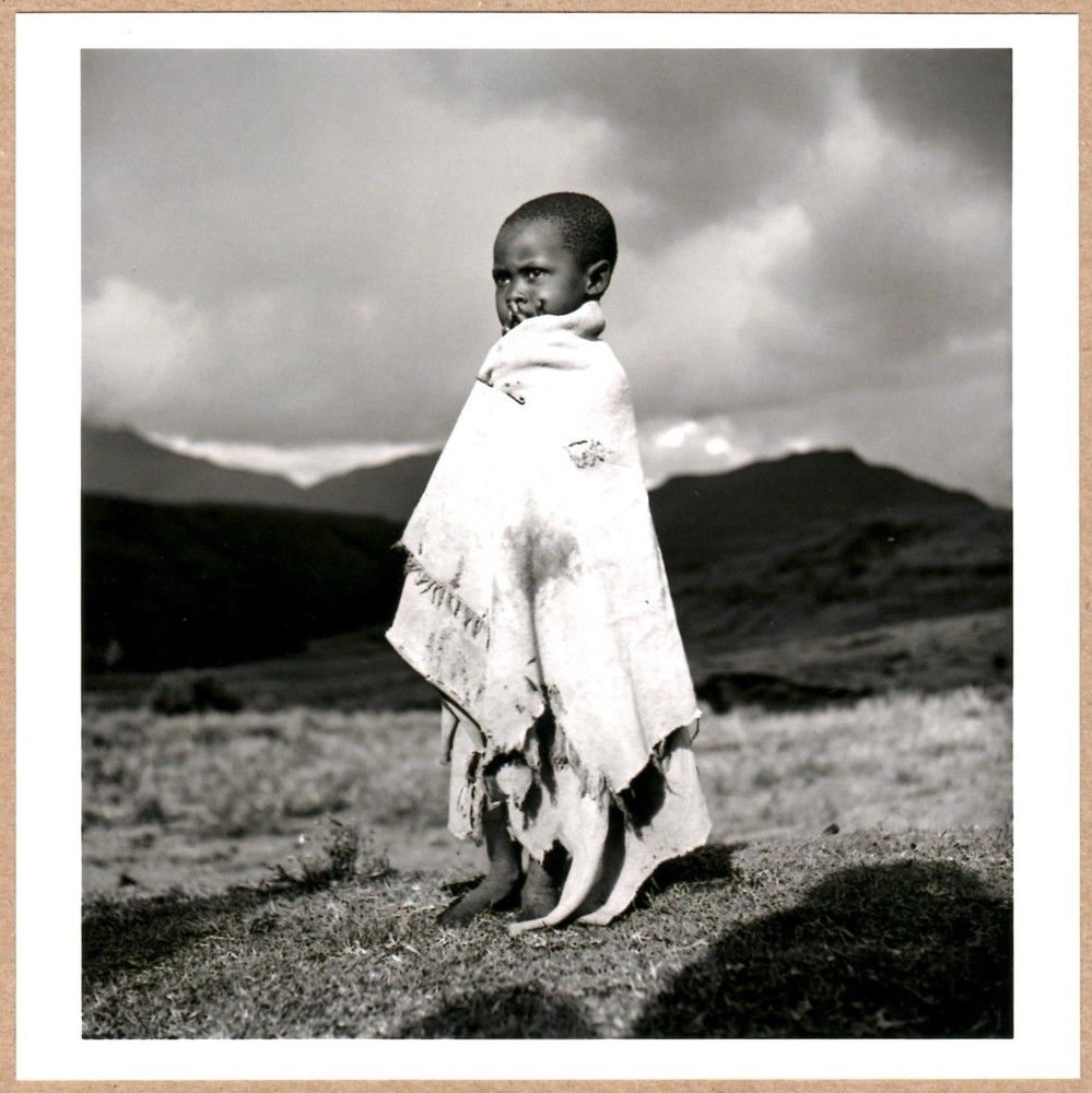 ESTATE STAMPED GEORGE RODGER YOUNG BASUTO BOY AFRICA 1947 LTD 6 x 6 MAGNUM