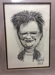 R Haugland Character Street Pencil Pen Drawing Art 1989 Pier 70 Seattle