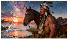 digital art fantasy wallpaper desktop fine art download Native American sunset