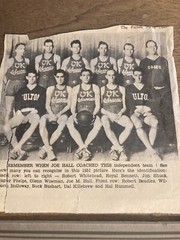 1931 Fulton Ky OK Cleaners Basketball Albumen Photo Gardner Studios Fulton KY