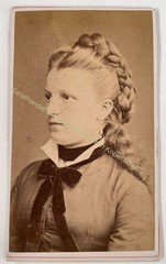 orig. CDV photo photograph old picture woman lady fashion around 1870 F. Hartmann Gera