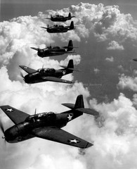 WWII US TBF AVENGERS Formation Flying Norfolk VA 1942 Photographic Reprint