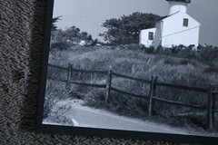 LIGHTHOUSE in Field Vintage Black White Art Photo Print Classic Old Estate HK