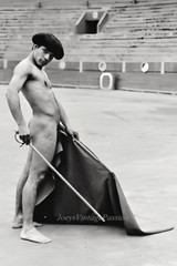 Vintage Nude Man Pinup Bullfighter Cape & Sword Gay Int 4″x6″ Reprint Photo G77a