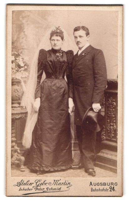 Photography Studio Gebr. Martin, Augsburg, Bahnhofstr. 24, wedding couple in ele