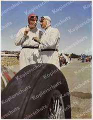 Farbfoto Brauchitsch Hermann Lang Mercedes Silberpfeile Rennsport Tripolis 1938