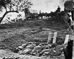 New Civil War Photo: Dead in Unfinished Graves, Battle of Gettysburg – 6 Sizes!