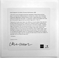 VIK MUNIZ ‘Hole (Earthworks)’, 2006-2021 SIGNED Limited Edition Photograph 6″x6″