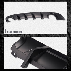 Rear Diffuser Compatible with 2015-2023 Dodge Charger Base & SXT Bumper GT Style