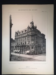 Large Phototype 1889. Berlin. New York house Leipziger Straße corner Friedrichstr