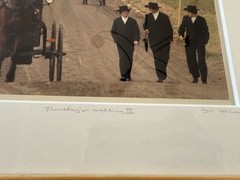 Bill Coleman Photograph Amish Thursday’s Wedding III Signed Numbered Framed Mat