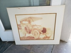 William Plante 1976 Sepia Photograph 1907 Thomas Touring Harrah’s Automobile