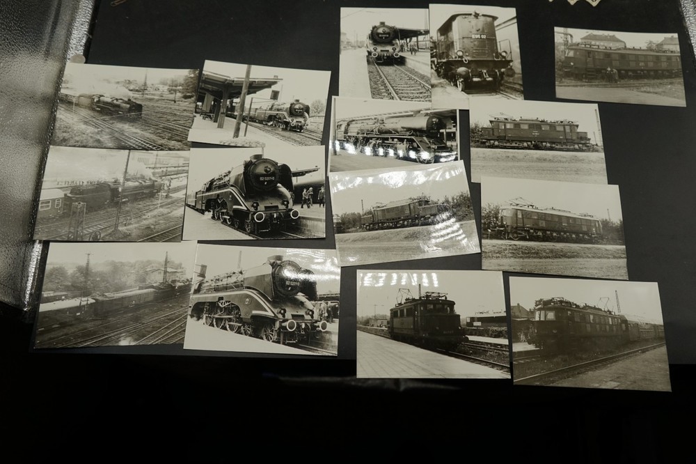 Photo Steam Locomotive Bundle Lot GDR Dessau Roßlau E Railway Train 218 View Pictures