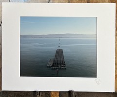 The Far End Of The Berkeley Pier Looking East Matted Fine Art Photographic Print