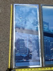 Vintage Brooklyn BRIDGE World Trade Center 3 Piece Cityscape PHOTO ART Skyline