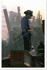 September 11th World Trade Center 9/11 NYFD Firefighter WTC Silver Halide Photo