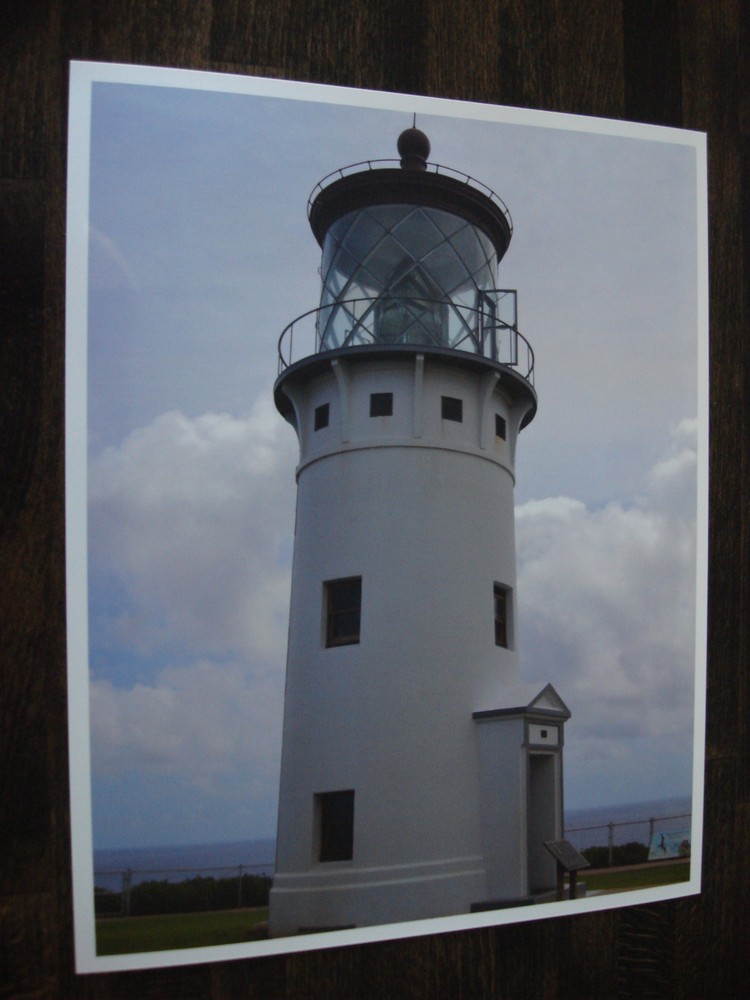 HAWAII KAUAI KILAUEA LIGHTHOUSE LIMITED EDITION METALLIC FINISH PHOTO 1 of 100
