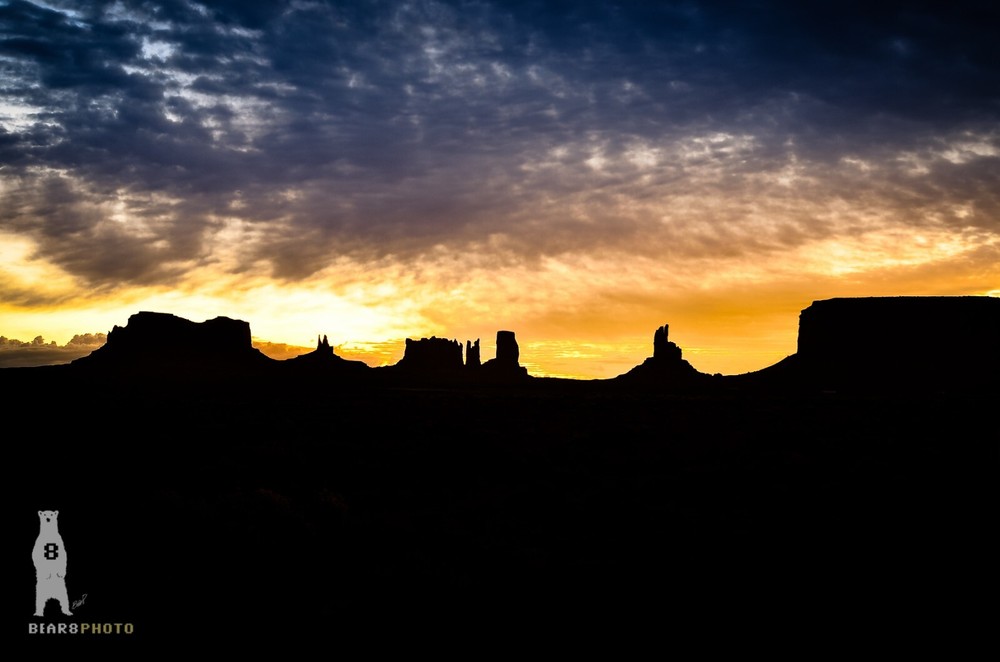 Monument Valley Sunrise- Utah Fine Art Photography by Bear8Photo – Desert Décor
