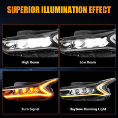 Full LED Headlight Assembly Compatible with 2021-2023 Ki-A K5 LX/LXS/EX (Not for
