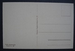 Postcard card: copper intaglio print Frankfurt Goethe’s birthplace before 1755