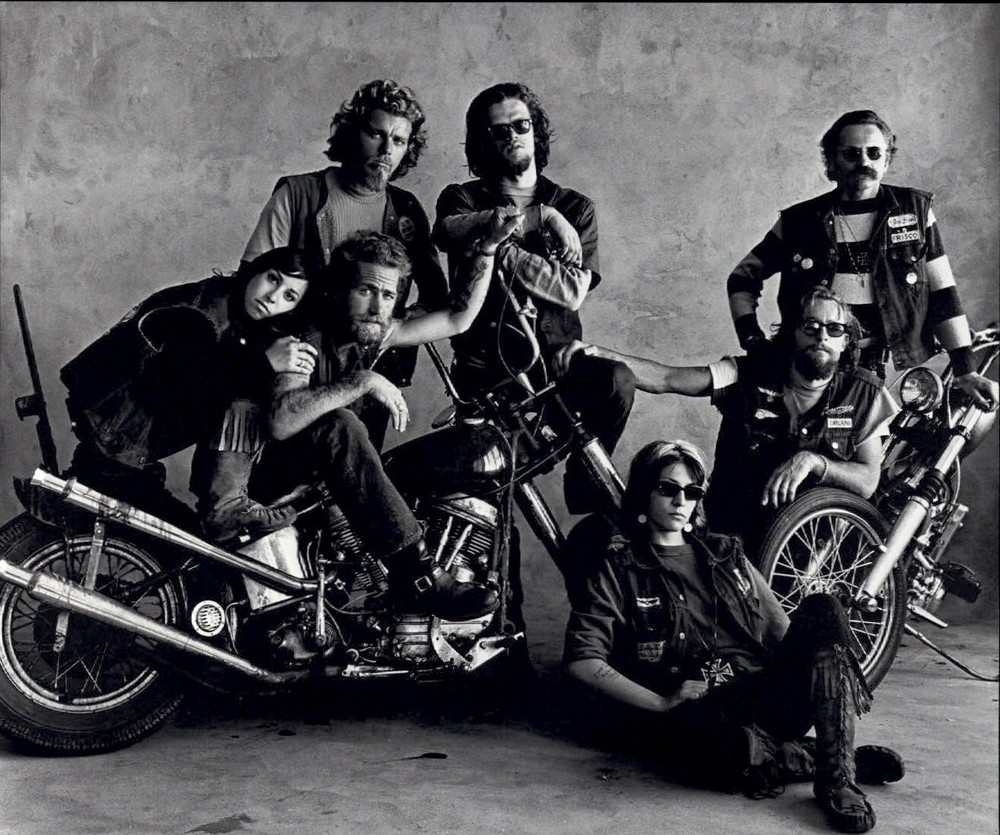 1984 Irving Penn 1967 Hell’s Angels San Francisco Motorcycle Art Photo Engraving